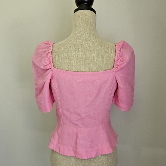 Wilfred Blush Pink Puff Sleeve Blouse - Picture 3 of 5